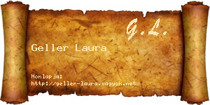 Geller Laura névjegykártya